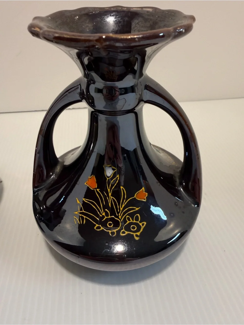 50’s-60’s Vintage Mid-Century Japan Floral Bud Vases - Set of 2